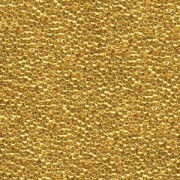 Miyuki Rocailles Beads 1,5mm 0191 24 Karat Plated Gold 11gr